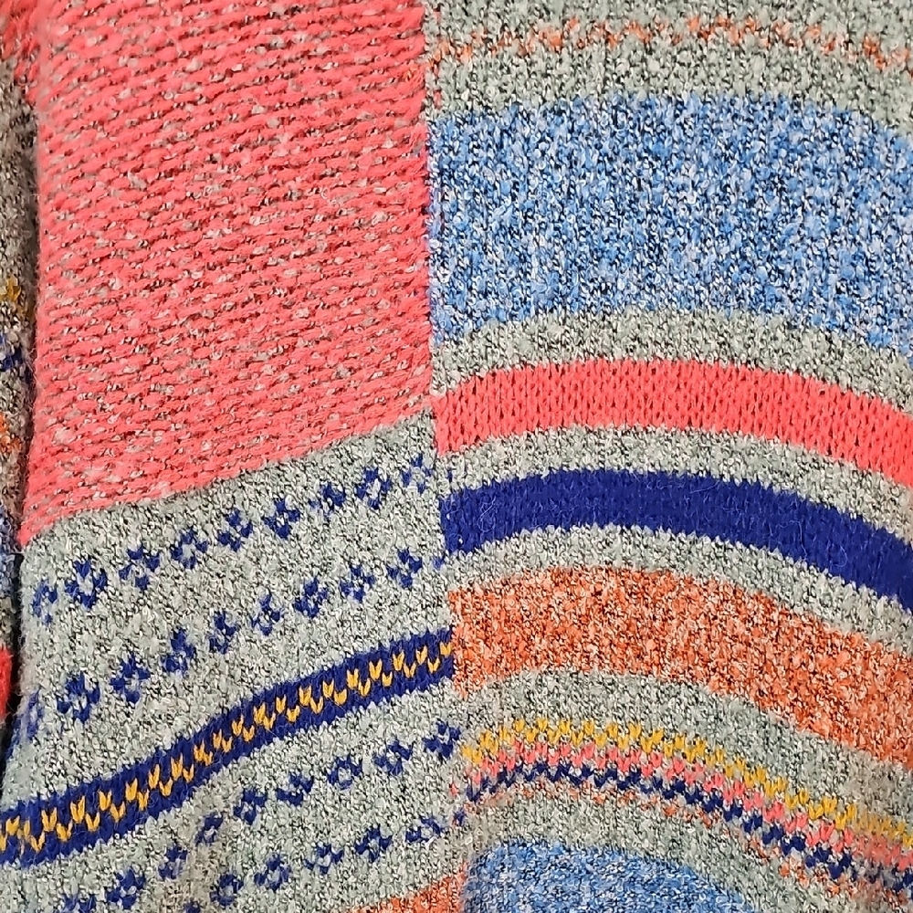 Sincerely Jules Multicolor Striped Open Front Cardigan Bell Sleeve Womens Small - Picture 7 of 7